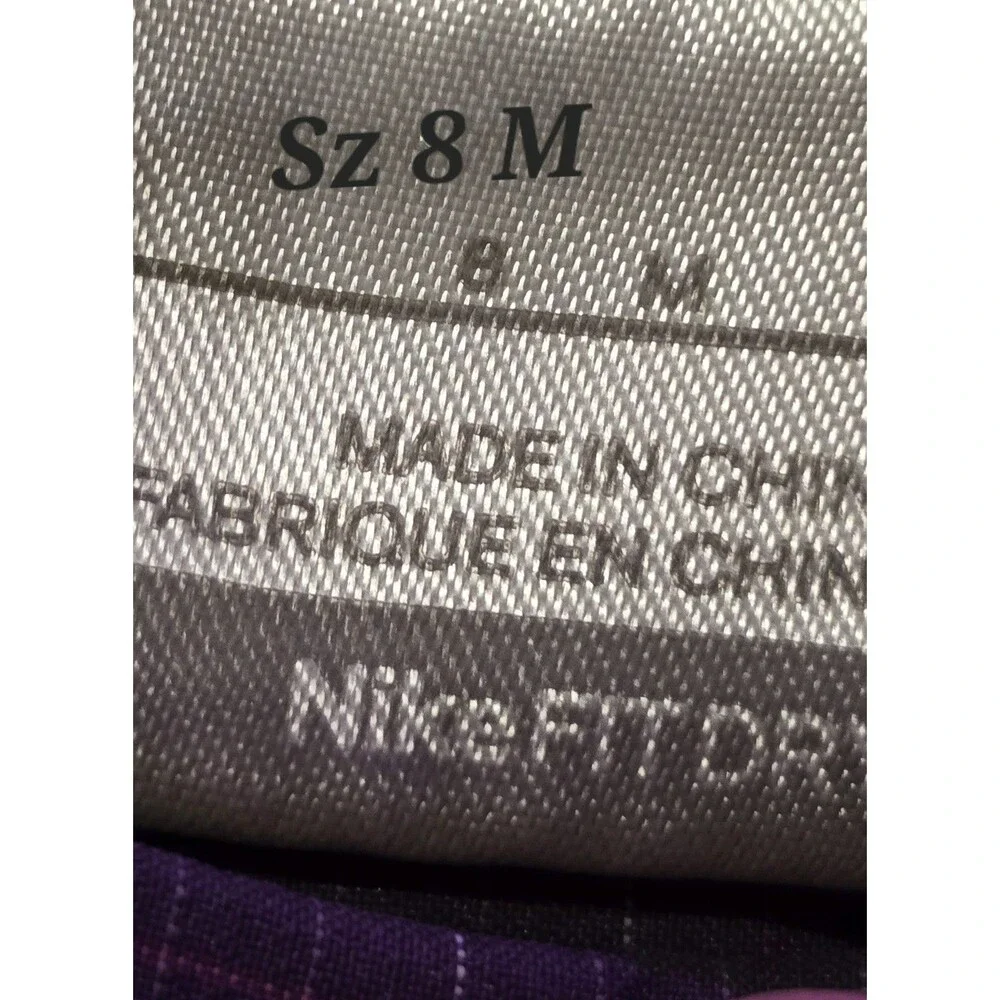 Nike Golf Women’s Size 8 Purple Plaid Bootcut Flare Pants NWOT